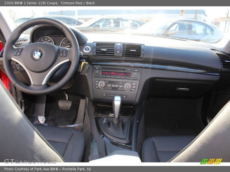 Crimson Red / Black 2009 BMW 1 Series 128i Coupe