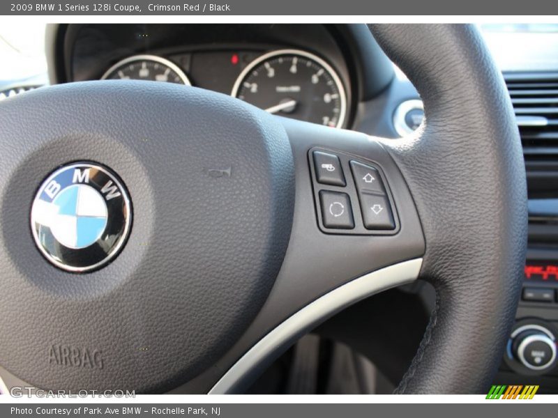 Crimson Red / Black 2009 BMW 1 Series 128i Coupe