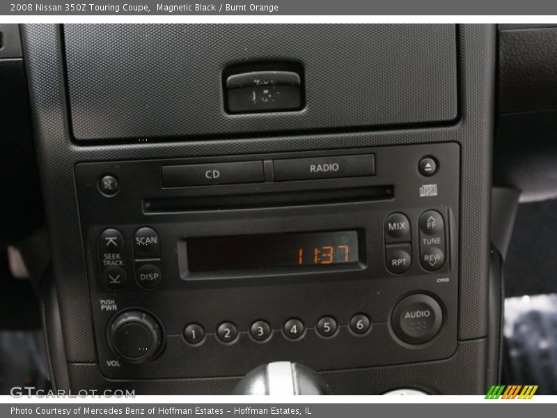 Magnetic Black / Burnt Orange 2008 Nissan 350Z Touring Coupe
