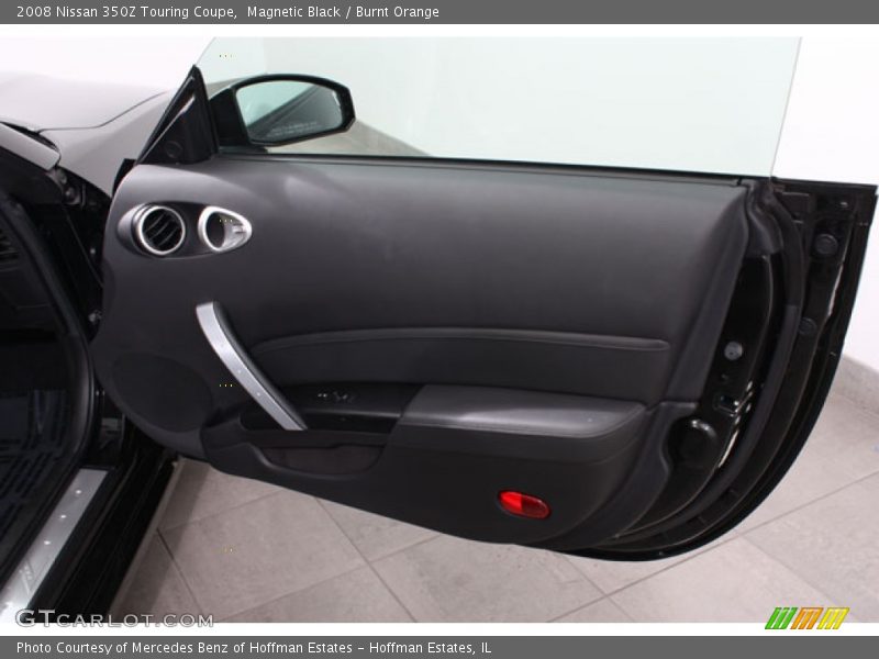 Magnetic Black / Burnt Orange 2008 Nissan 350Z Touring Coupe