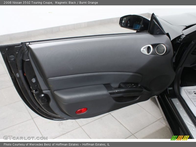 Magnetic Black / Burnt Orange 2008 Nissan 350Z Touring Coupe