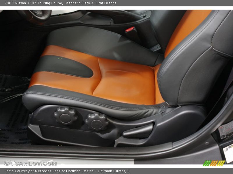 Magnetic Black / Burnt Orange 2008 Nissan 350Z Touring Coupe