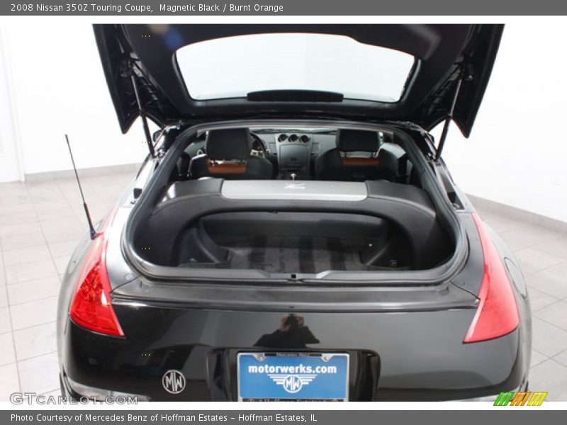 Magnetic Black / Burnt Orange 2008 Nissan 350Z Touring Coupe
