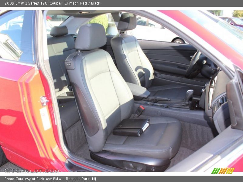 Crimson Red / Black 2009 BMW 1 Series 128i Coupe