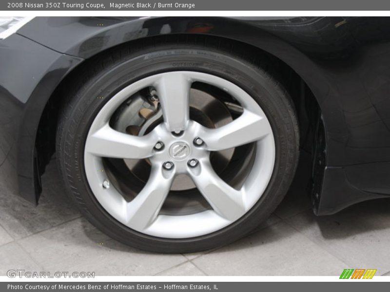 Magnetic Black / Burnt Orange 2008 Nissan 350Z Touring Coupe