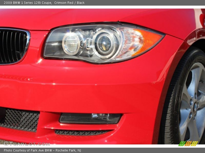 Crimson Red / Black 2009 BMW 1 Series 128i Coupe