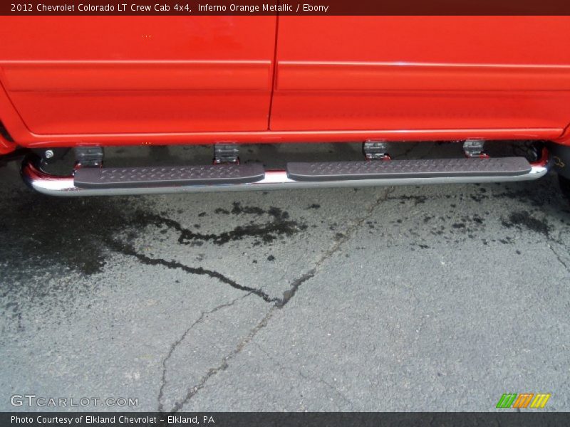 Inferno Orange Metallic / Ebony 2012 Chevrolet Colorado LT Crew Cab 4x4