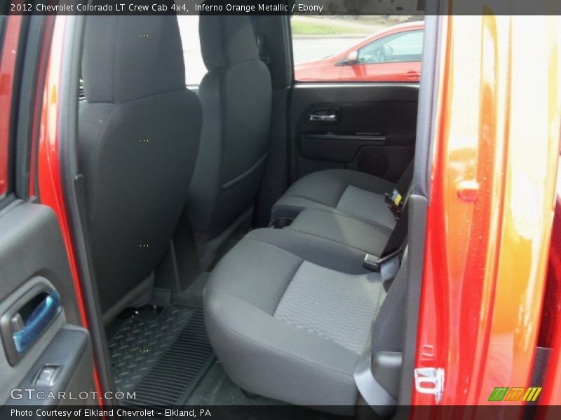 Inferno Orange Metallic / Ebony 2012 Chevrolet Colorado LT Crew Cab 4x4