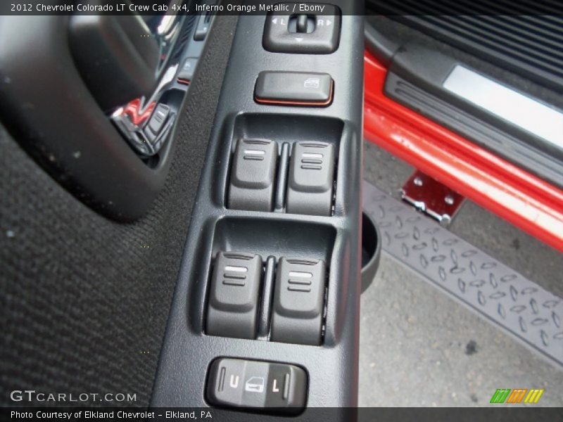 Inferno Orange Metallic / Ebony 2012 Chevrolet Colorado LT Crew Cab 4x4