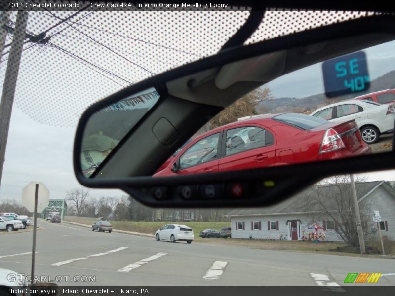 Inferno Orange Metallic / Ebony 2012 Chevrolet Colorado LT Crew Cab 4x4