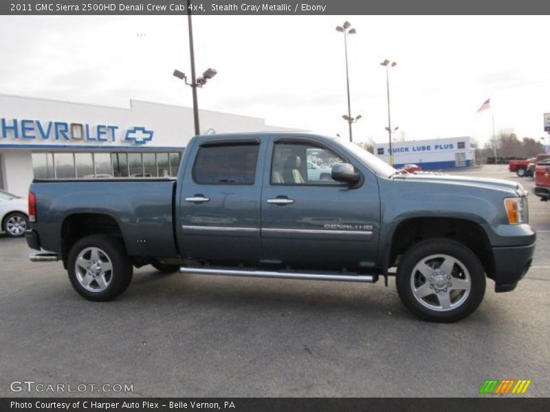 Stealth Gray Metallic / Ebony 2011 GMC Sierra 2500HD Denali Crew Cab 4x4