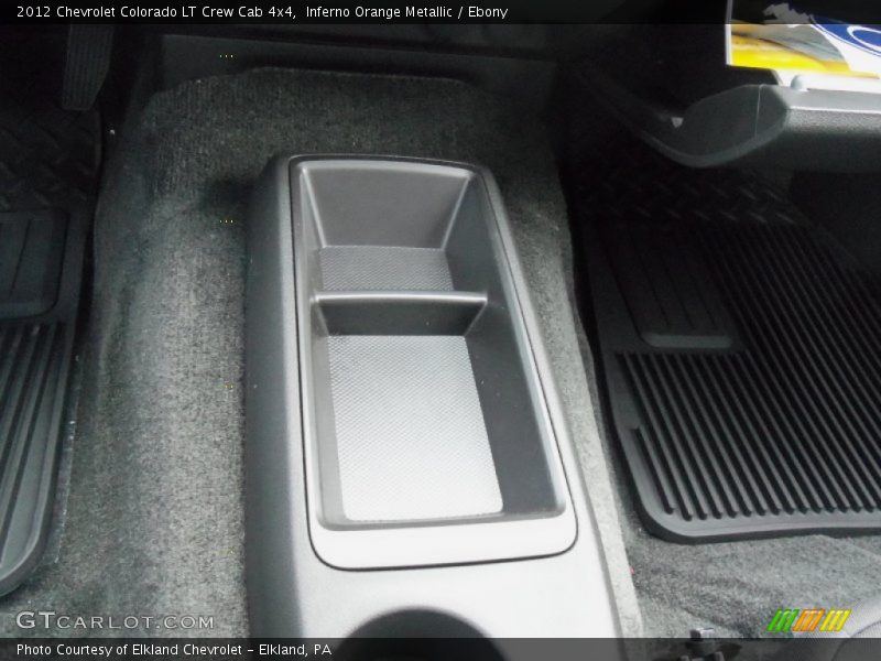 Inferno Orange Metallic / Ebony 2012 Chevrolet Colorado LT Crew Cab 4x4