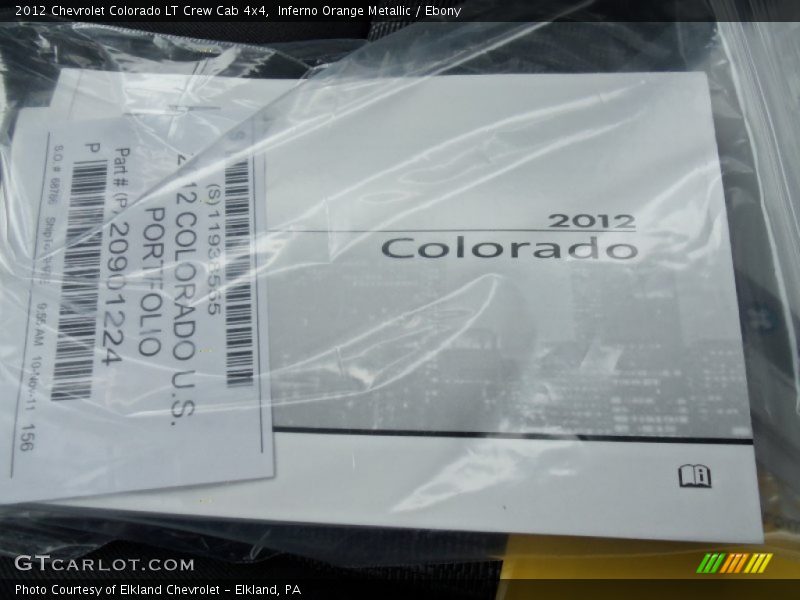 Books/Manuals of 2012 Colorado LT Crew Cab 4x4