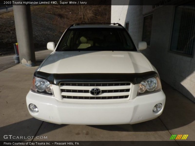 Super White / Ivory 2003 Toyota Highlander Limited 4WD