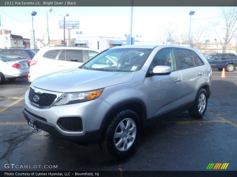 Bright Silver / Black 2011 Kia Sorento LX