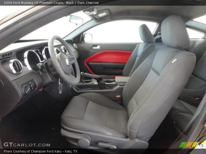 Black / Dark Charcoal 2009 Ford Mustang V6 Premium Coupe