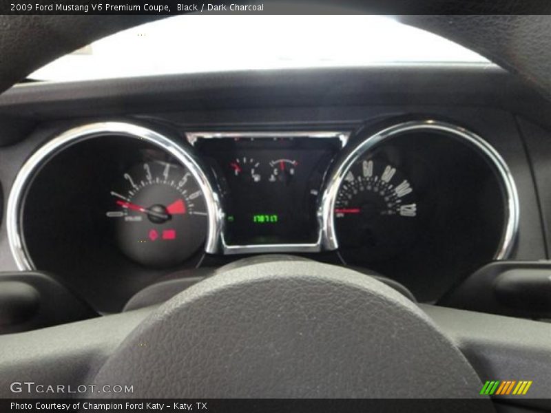 Black / Dark Charcoal 2009 Ford Mustang V6 Premium Coupe