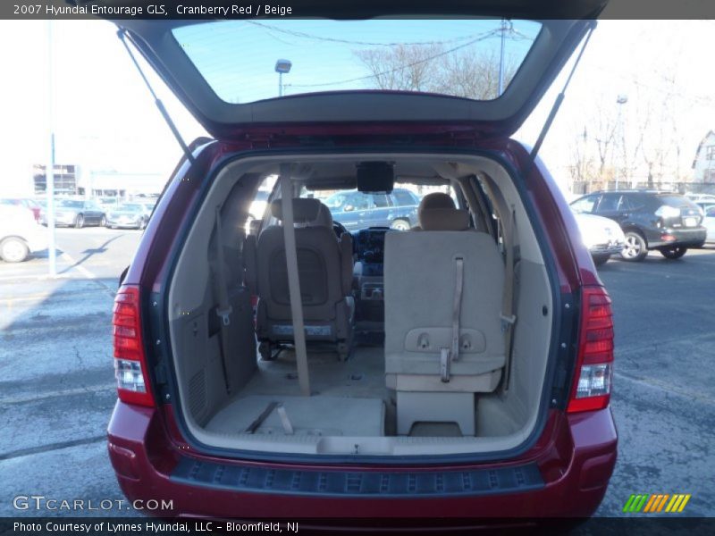 Cranberry Red / Beige 2007 Hyundai Entourage GLS