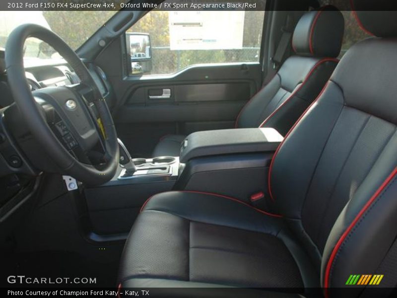  2012 F150 FX4 SuperCrew 4x4 FX Sport Appearance Black/Red Interior