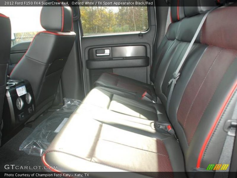  2012 F150 FX4 SuperCrew 4x4 FX Sport Appearance Black/Red Interior