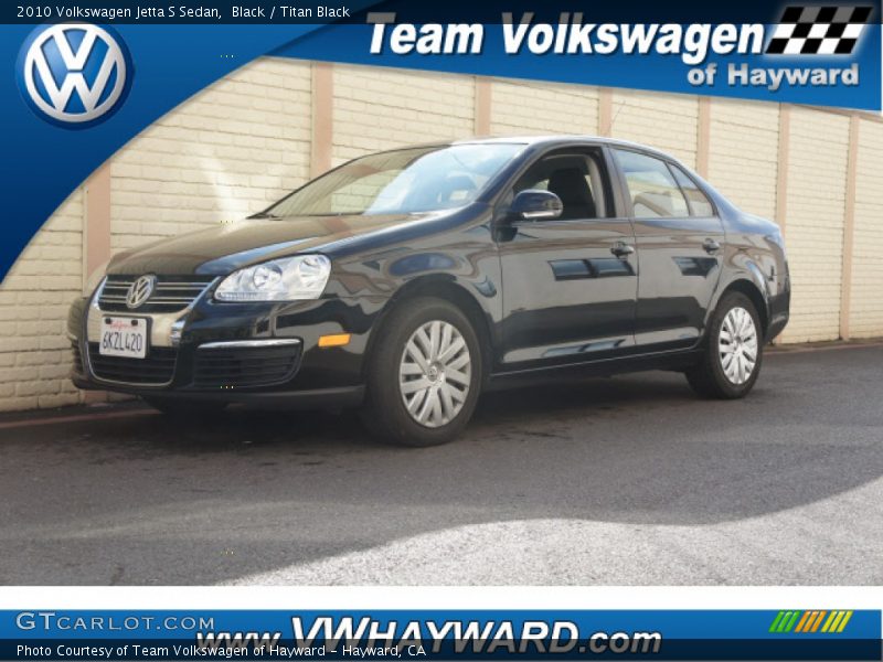 Black / Titan Black 2010 Volkswagen Jetta S Sedan