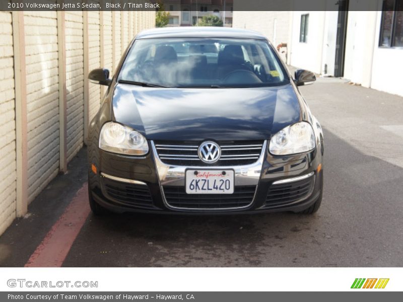 Black / Titan Black 2010 Volkswagen Jetta S Sedan