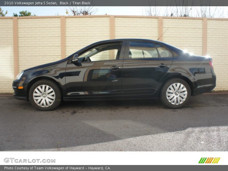 Black / Titan Black 2010 Volkswagen Jetta S Sedan