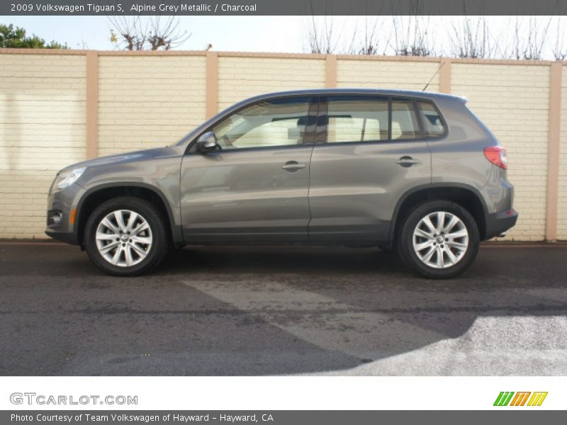 Alpine Grey Metallic / Charcoal 2009 Volkswagen Tiguan S