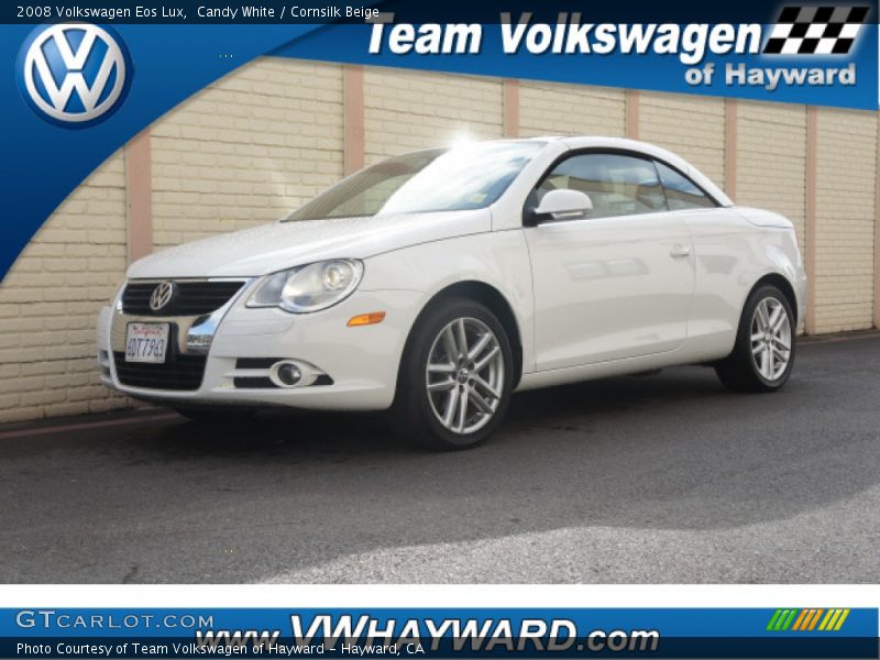 Candy White / Cornsilk Beige 2008 Volkswagen Eos Lux
