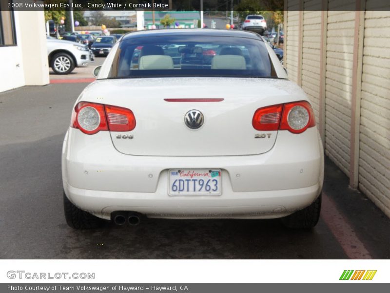 Candy White / Cornsilk Beige 2008 Volkswagen Eos Lux