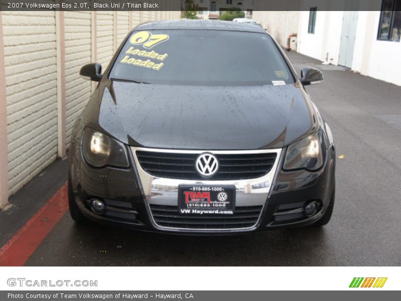 Black Uni / Titan Black 2007 Volkswagen Eos 2.0T