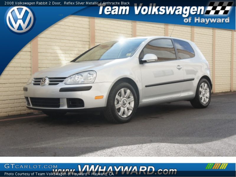 Reflex Silver Metallic / Anthracite Black 2008 Volkswagen Rabbit 2 Door