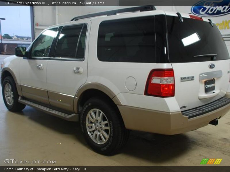 White Platinum Tri-Coat / Camel 2012 Ford Expedition XLT