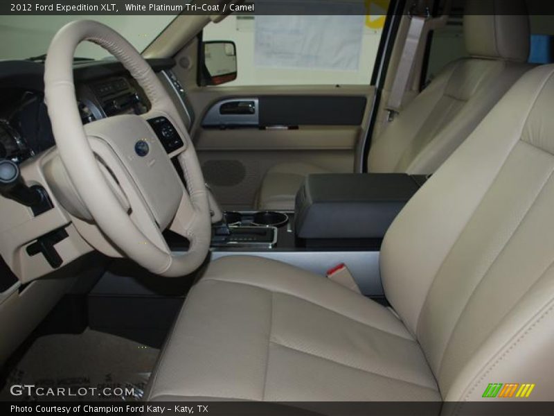 White Platinum Tri-Coat / Camel 2012 Ford Expedition XLT