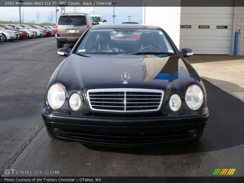 Black / Charcoal 2002 Mercedes-Benz CLK 55 AMG Coupe
