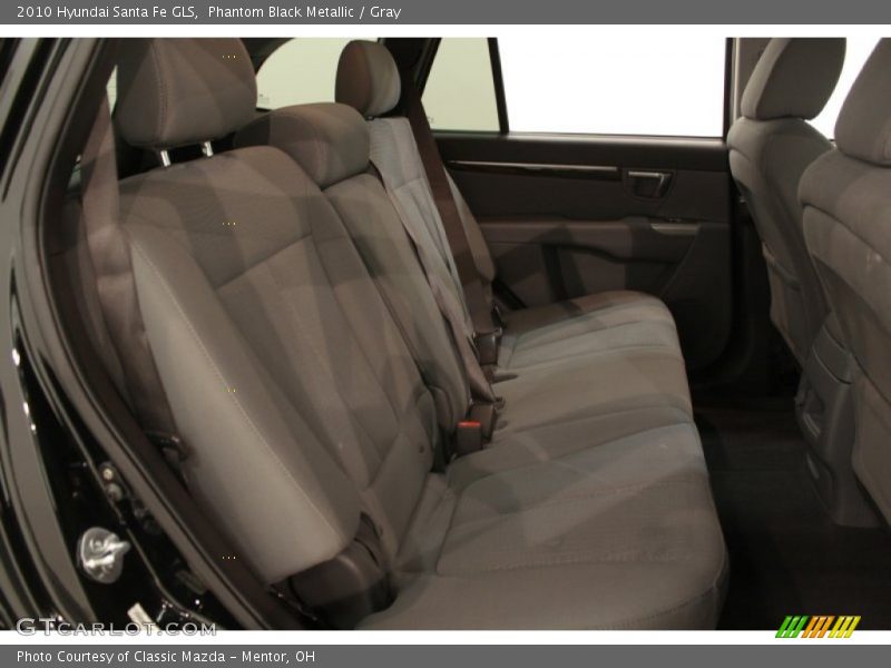 Phantom Black Metallic / Gray 2010 Hyundai Santa Fe GLS