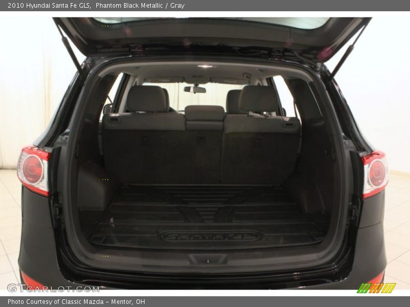 Phantom Black Metallic / Gray 2010 Hyundai Santa Fe GLS