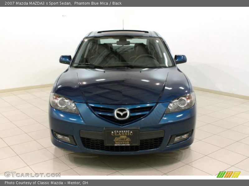 Phantom Blue Mica / Black 2007 Mazda MAZDA3 s Sport Sedan