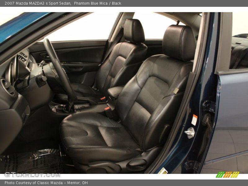 Phantom Blue Mica / Black 2007 Mazda MAZDA3 s Sport Sedan