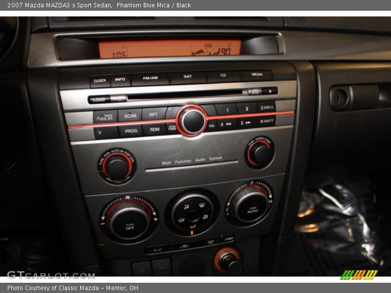 Phantom Blue Mica / Black 2007 Mazda MAZDA3 s Sport Sedan