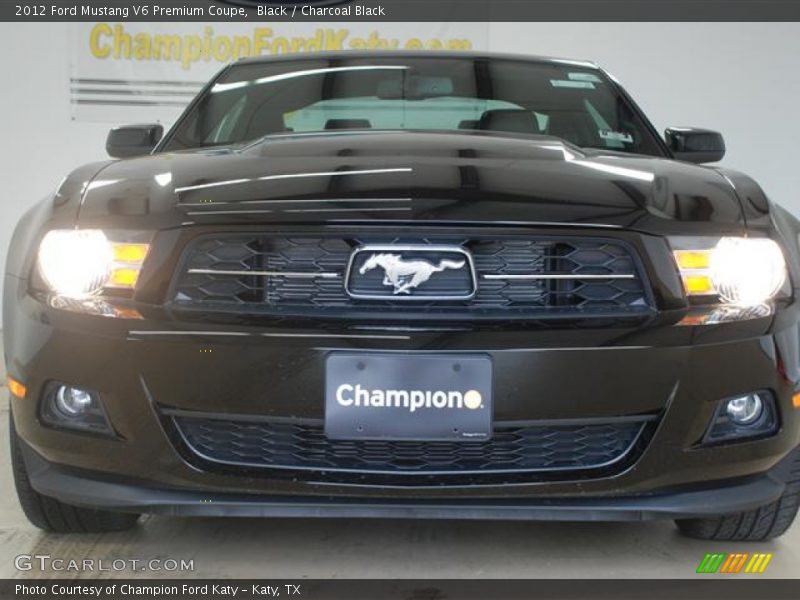 Black / Charcoal Black 2012 Ford Mustang V6 Premium Coupe