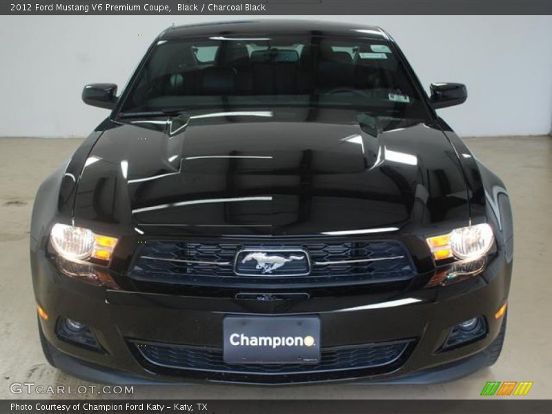 Black / Charcoal Black 2012 Ford Mustang V6 Premium Coupe