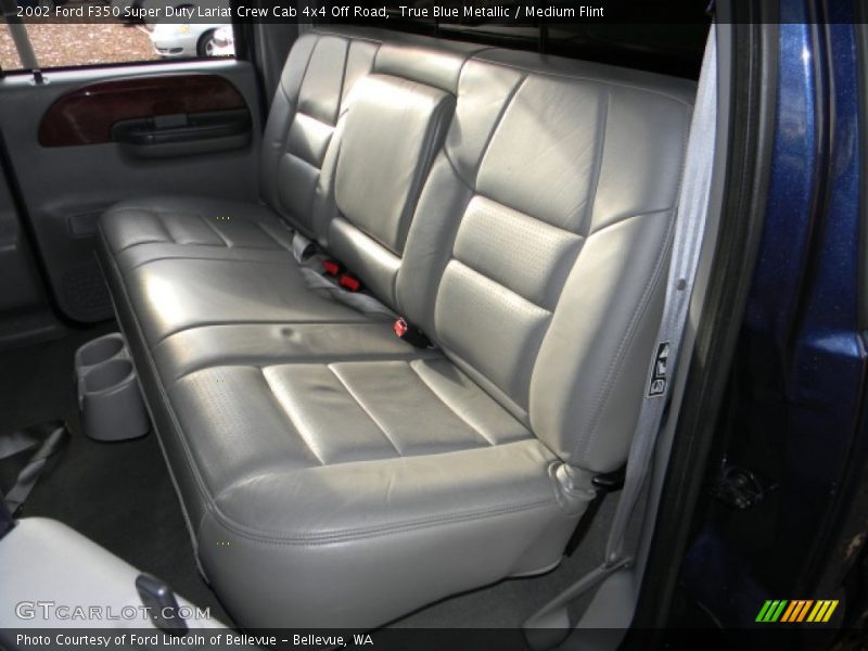 True Blue Metallic / Medium Flint 2002 Ford F350 Super Duty Lariat Crew Cab 4x4 Off Road