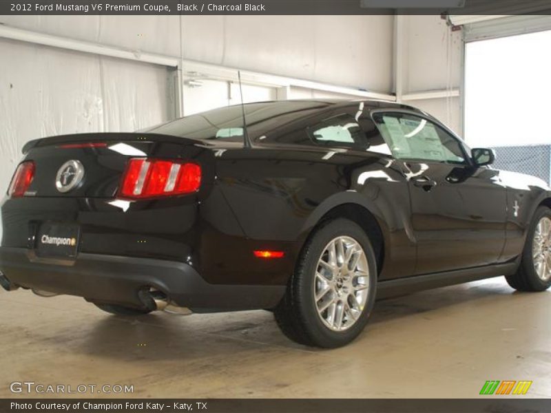 Black / Charcoal Black 2012 Ford Mustang V6 Premium Coupe
