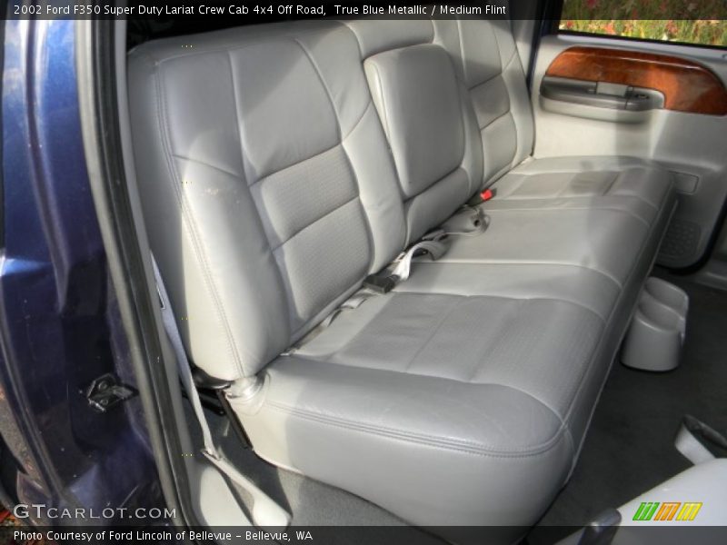 True Blue Metallic / Medium Flint 2002 Ford F350 Super Duty Lariat Crew Cab 4x4 Off Road