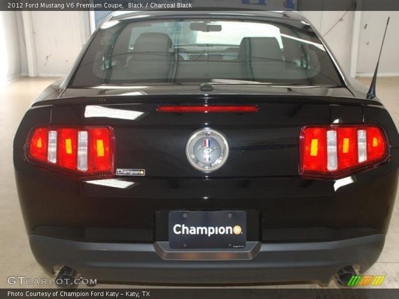 Black / Charcoal Black 2012 Ford Mustang V6 Premium Coupe
