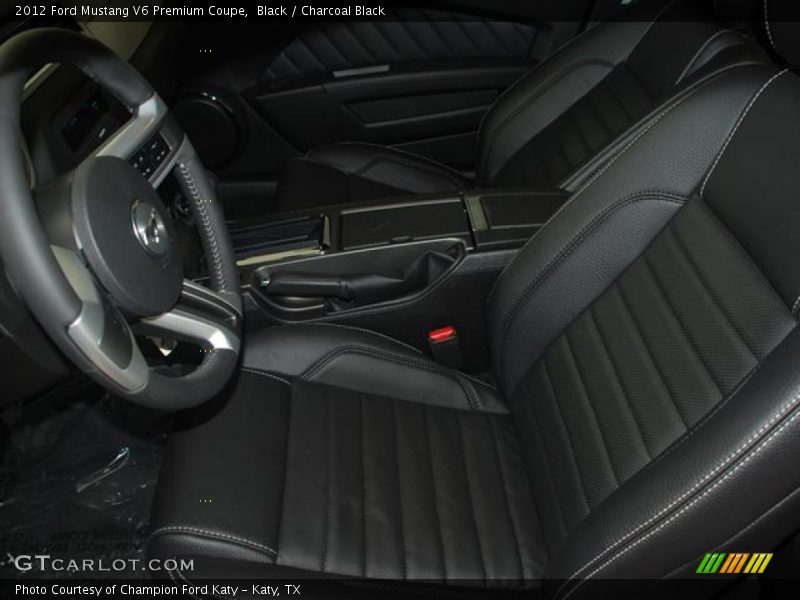 Black / Charcoal Black 2012 Ford Mustang V6 Premium Coupe