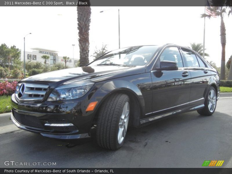 Black / Black 2011 Mercedes-Benz C 300 Sport