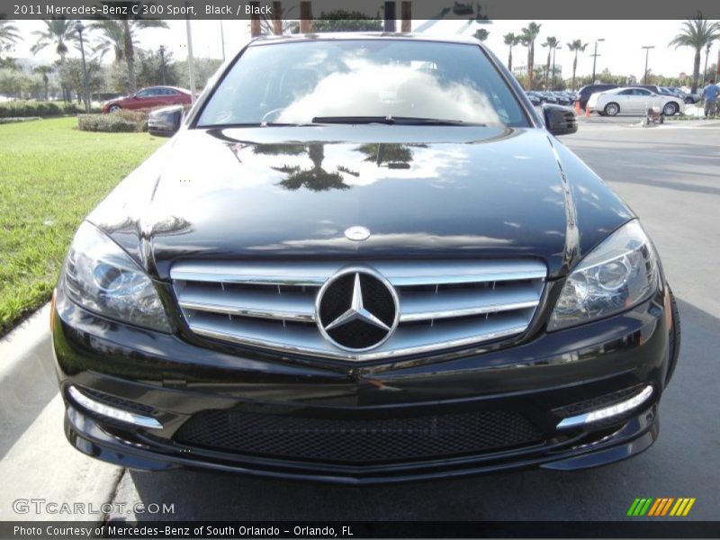 Black / Black 2011 Mercedes-Benz C 300 Sport