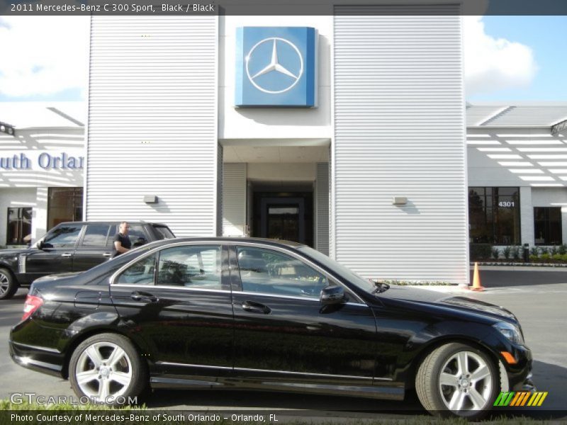 Black / Black 2011 Mercedes-Benz C 300 Sport